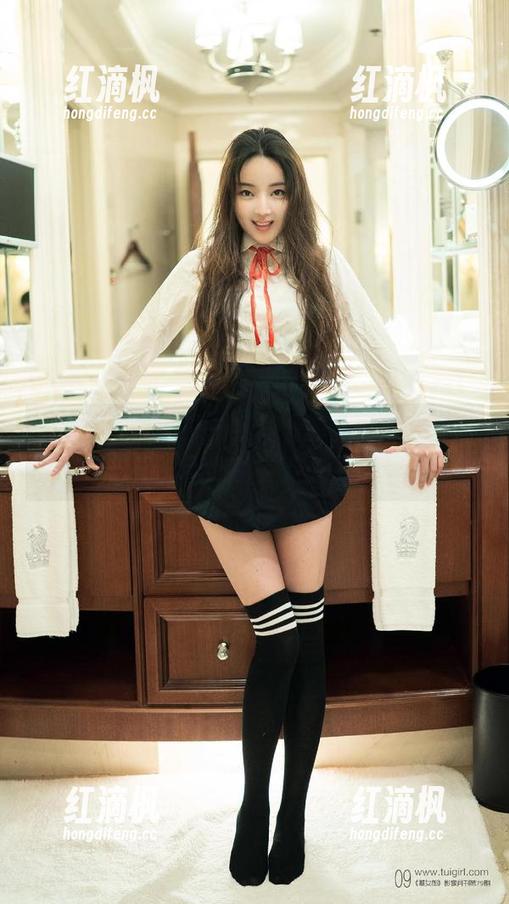 TuiGirl推女郎 - 红裙下的土豆姐，图片逼真到我都要下载了！